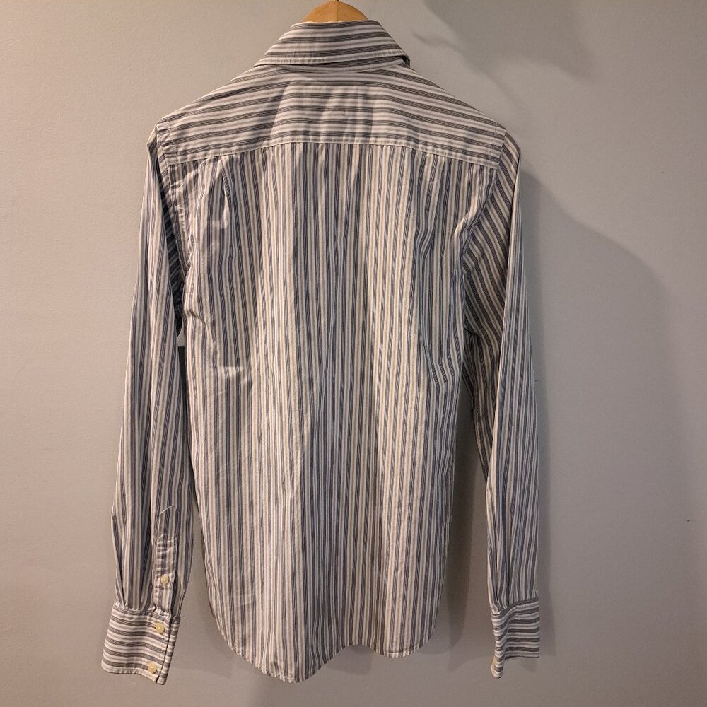 Abercrombie & Fitch Men's Small Long Sleeve Button Down Striped Shirt - Picture 3 of 11
